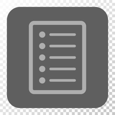 Liste sayfası yuvarlak kare düğme