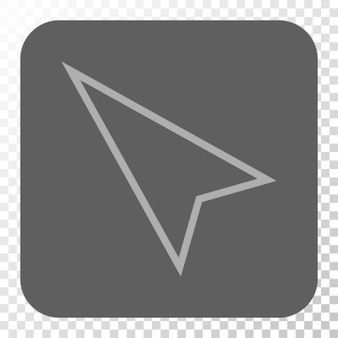 İşaretçi sol kadar kare düğme yuvarlak