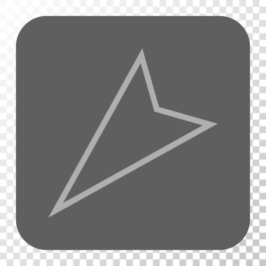 İşaretçi sol aşağı kare düğme yuvarlak