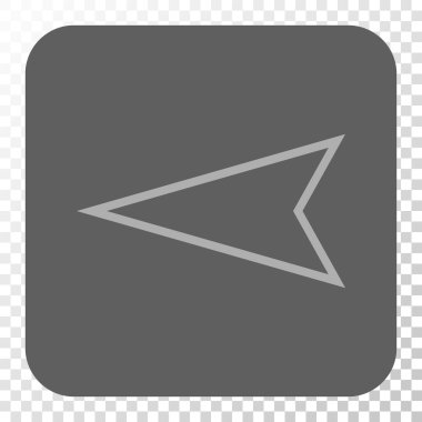 İşaretçi sol yuvarlak kare düğme