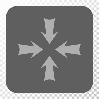 Oklar yuvarlak kare düğme azaltmak