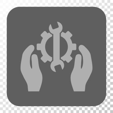 Onarım hizmeti yuvarlak kare düğme