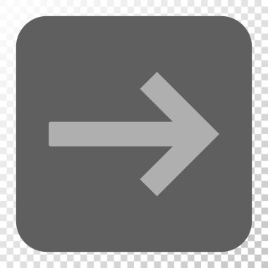 Sağ ok yuvarlak kare düğme