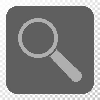 Arama aracı yuvarlak kare düğme