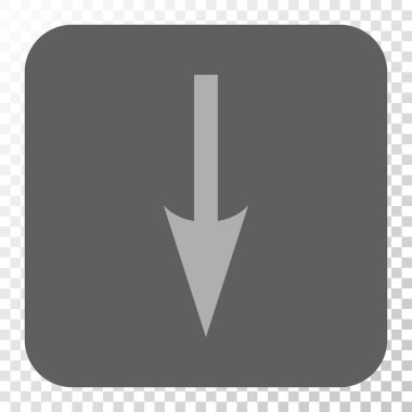 Yuvarlatılmış Kare düğme aşağı ok keskin