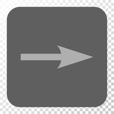 Keskin ok sağ yuvarlak kare düğme