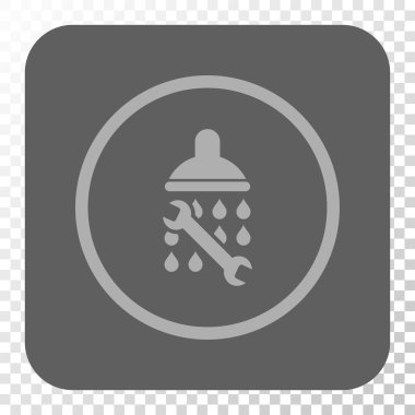 Duş sıhhi tesisat yuvarlak kare düğme