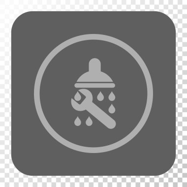 Duş sıhhi tesisat yuvarlak kare düğme