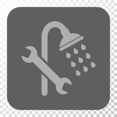 Duş sıhhi tesisat yuvarlak kare düğme