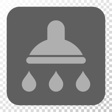 Duş yuvarlak kare düğme