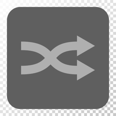 Shuffle oklar sağ yuvarlak kare düğme