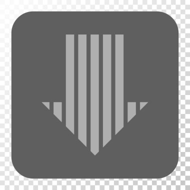 Yuvarlatılmış Kare düğme aşağı çizgili ok