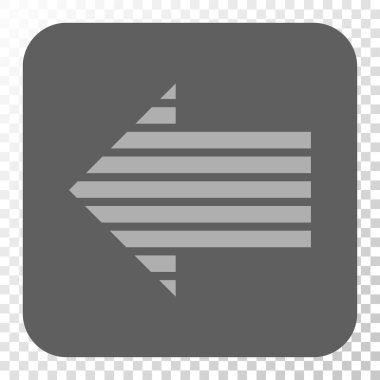 Şerit ok sol yuvarlak kare düğme