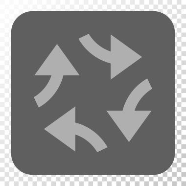 Girdap okları yuvarlak kare düğme