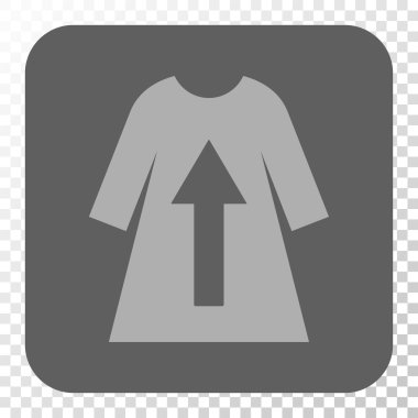 Kadın elbise kalkış yuvarlak kare düğme