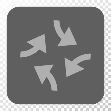 Girdap okları yuvarlak kare düğme