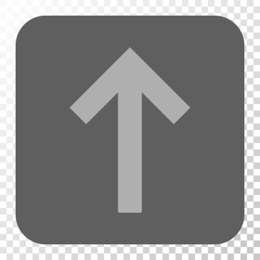 Yukarı ok yuvarlak kare düğme