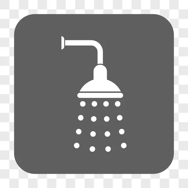 Shower Rounded Square Button — Stockvector