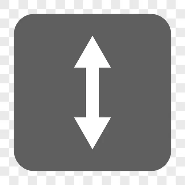 Botón cuadrado redondeado vertical Flip — Archivo Imágenes Vectoriales