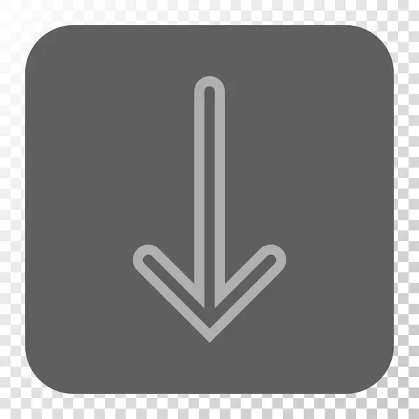 丸みを帯びた正方形ボタンを矢印 — ストックベクタ