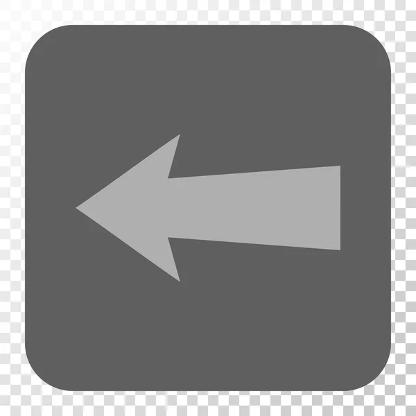 箭头键向左圆形方形按钮 — 图库矢量图片
