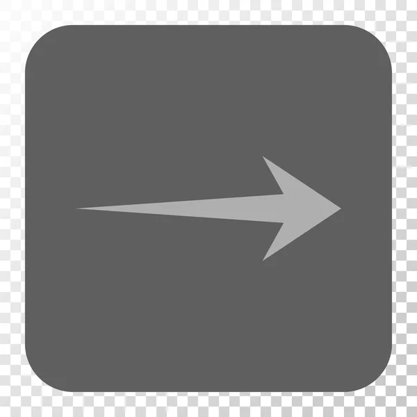 Стрілка праворуч закруглена квадратна кнопка — стоковий вектор