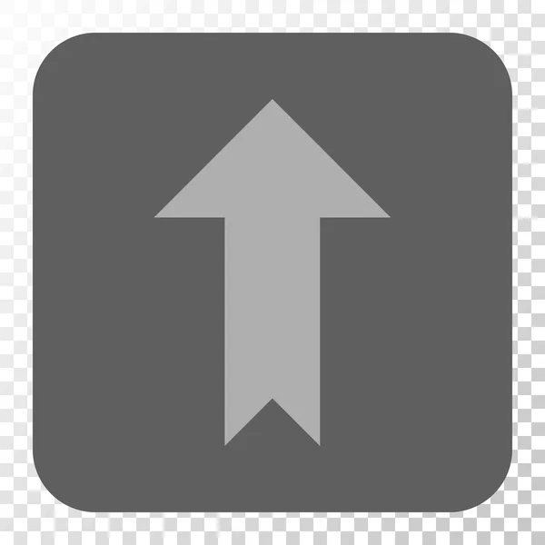 Pijl-omhoog of afgeronde vierkante knop — Stockvector