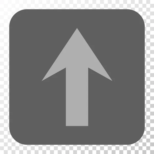 Flecha hacia arriba redondeado botón cuadrado — Vector de stock