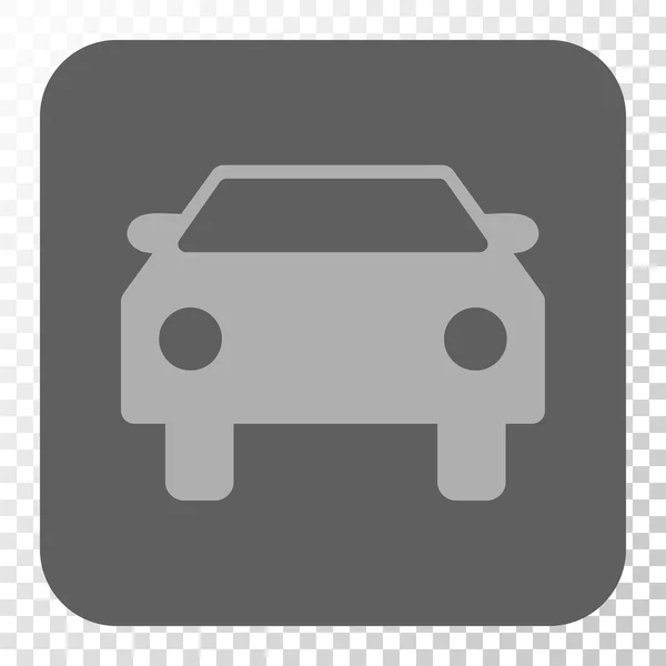 Botón cuadrado redondeado coche — Vector de stock