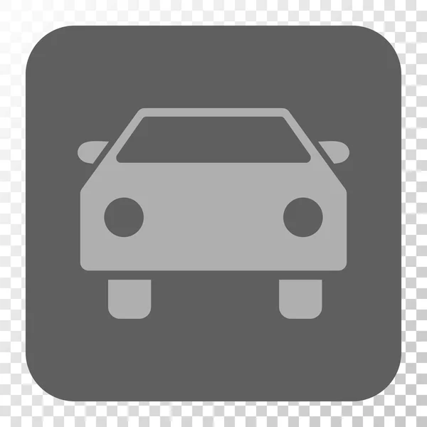 Carro arredondado botão quadrado — Vetor de Stock