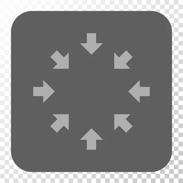 Flechas compactas redondeadas botón cuadrado — Vector de stock