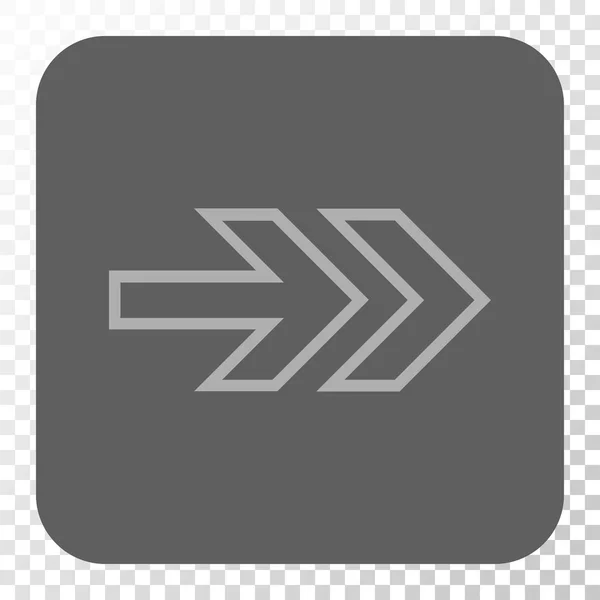 Направление Right Rounded Square Button — стоковый вектор