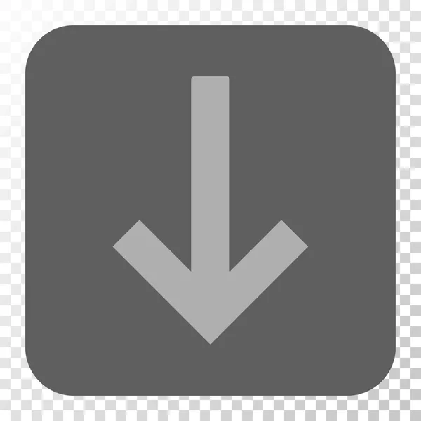 ↓ 丸い正方形ボタン — ストックベクタ