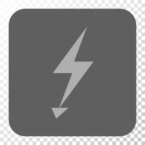 Electric Strike Rounded Square Button — Stock Vector