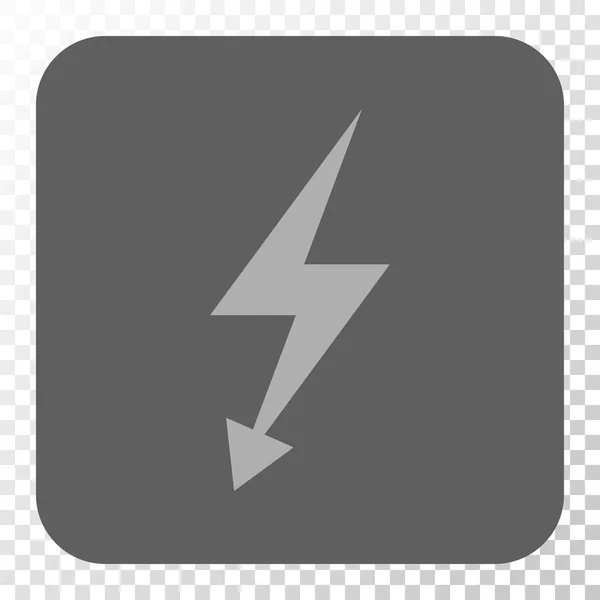 Electric Strike Rounded Square Button — Stock Vector