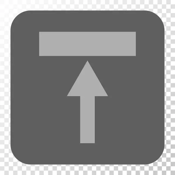 Mover botón cuadrado redondeado superior — Archivo Imágenes Vectoriales