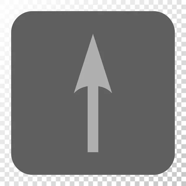 シャープな丸みを帯びた正方形ボタンの矢印 — ストックベクタ