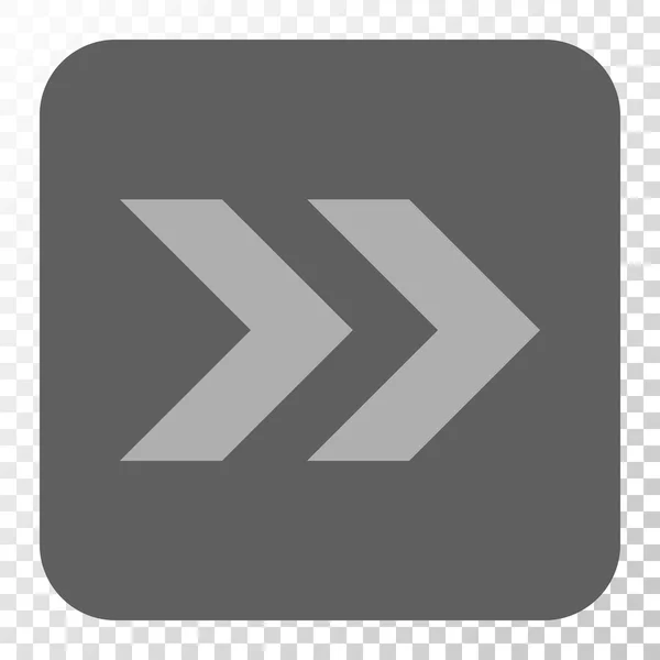 Зсунути праву закруглену квадратну кнопку — стоковий вектор