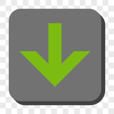 Yuvarlatılmış Kare düğme aşağı ok