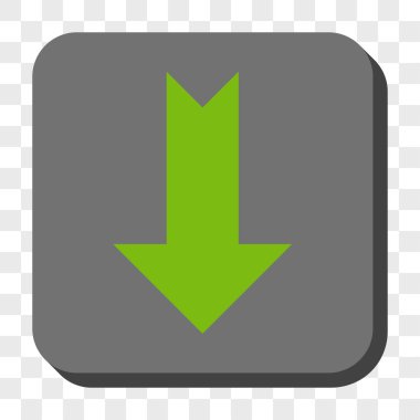 Yuvarlatılmış Kare düğme aşağı ok