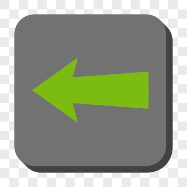 Ok sol yuvarlak kare düğme