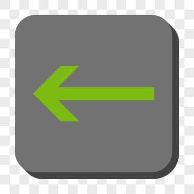 Ok sol yuvarlak kare düğme