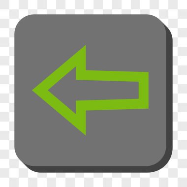 Ok sol yuvarlak kare düğme