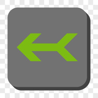 Ok sol yuvarlak kare düğme