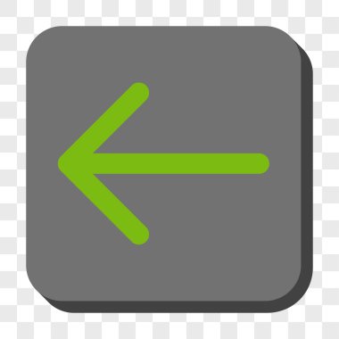 Ok sol yuvarlak kare düğme