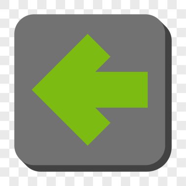 Ok sol yuvarlak kare düğme