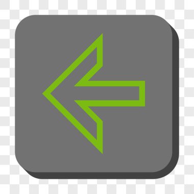 Ok sol yuvarlak kare düğme