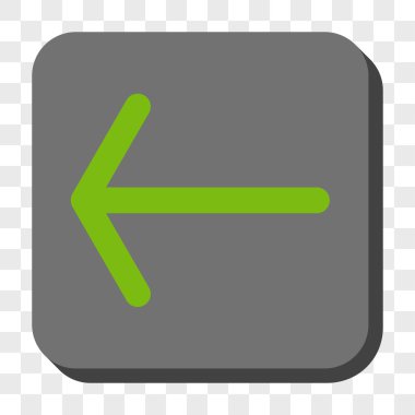 Ok sol yuvarlak kare düğme