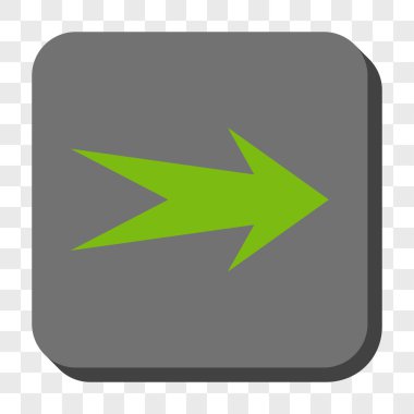 Ok sağ yuvarlak kare düğme