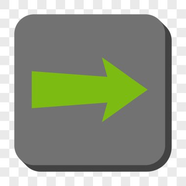 Ok sağ yuvarlak kare düğme